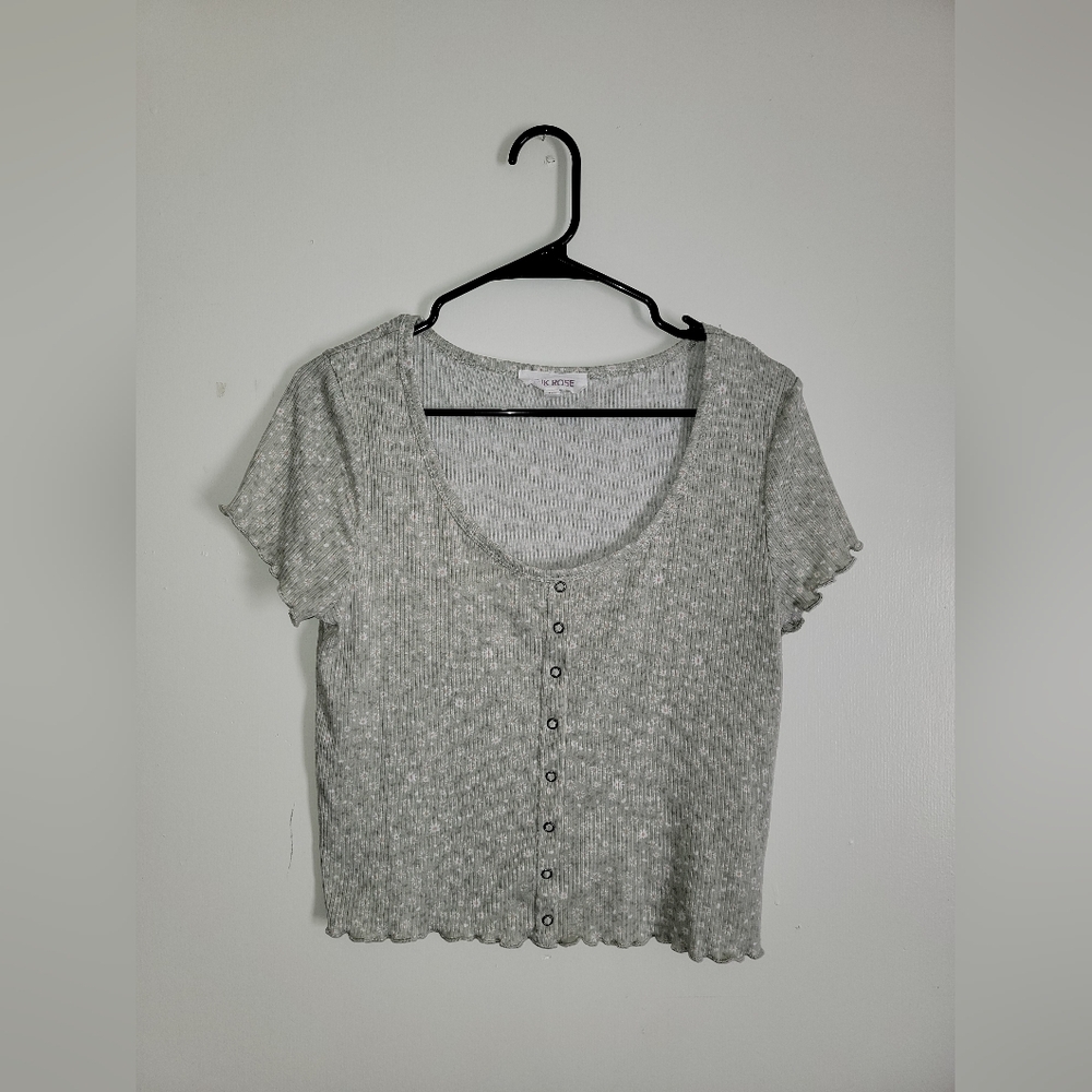 Sage Green floral shirt